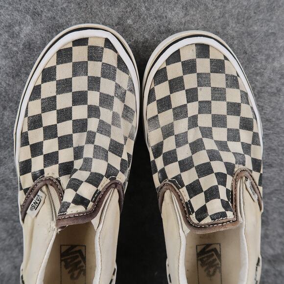 Vans Shoes Kids 3 Sneakers Classic Slip On Skate Casual Canvas Checkered Active - Picture 7 of 11